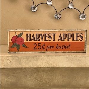 Decorative Harvest Votive Sign